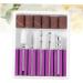 POPETPOP 1 Set Nail Gel Electrical Tools Acrylic Nail Tools Pedicure Bits Nail Art Equipment Nail Drill Heads Nail Drill Bits 5 Piece Set Grinding Head Nail File Brightener Purple Grid 4.50X0.30X0.30CM Purple - Buy Online on GoSupps.com