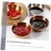 MAGICLULU 8 Pcs Stainless Steel Plate Steel Dipping Bowls Sauce Dipping Bowls Lingerie Stickers Condiment Dish Seasoning Sauce Plate Stainless Steel Flatware Plates Dry Dipping Sauce Pickles 9x9cmx2pcs Assorted Colorx2pcs - Buy Online on GoSupps.com