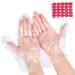 Paraffin Wax Bath Liners Hands & Feet - Plastic Cozy Hand Foot Covers Disposable Therapy Bags for Foot Pedicure Hot Spa Wax Treatment Foot Covers Bags 100pcs Gloves