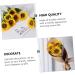 Zerodeko 4pcs Simulated Sunflower Wedding Decorations for Ceremony House Decorations for Home Sunflower Party Supplies Artificial Flower Bouquet Wedding D cor Silk Flower Props Household - Buy Online on GoSupps.com