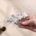 Flower Bride Wedding Hair Comb - Silver Pearl Bridal Hair Piece for Women and Girls | Cosydays Crystal Hair Accessories (A-Flower) - Buy Online on GoSupps.com