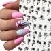 Tropical Summer Coconut Tree Nail Stickers - 6 Sheets 3D Self-Adhesive Nail Decals for Women - Buy Online on GoSupps.com