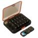 21girds Pill Organizer 7 Day 3 Times a Day Large Weekly Pill Box Push Button Daily Pill Case for Vitamin Fish Oil Supplements Waterproof