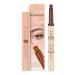 Microblade Eyebrow Waterproof Eyebrow | Eyebrow Makeup with Natural-Looking Microblading Eye Brow Pencil with -4 Tip for Mother Makeup Lover Pochy Dark Brown