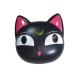 VIUJUH Anime Cute Cat Contact Lens Case Travel Box Container Care Set Mirror + Bottle + Tweezers Container Holder Black