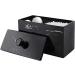 Samine Resin Cotton Swab Holder Lid - Stylish Black Makeup Organizer for Pads & Balls - Buy Online on GoSupps.com