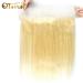 QTHAIR 12A Russian Blonde #613 Transparent Lace Frontal - Body Wave Honey Blonde Straight Frontal 10 inch 130% Density - Pre Plucked Natural Hairline for Black Women - Buy Online on GoSupps.com