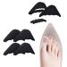 VIEEL 2 Pairs Soft Sponge Big Toe Plug Foot Brace Pads Adjustable Shoe Filler Unisex Shoe Inserts for Men & Women  Pumps  Flats  Sneakers (Black)