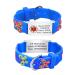 Kids Bracelet Safety ID Wristbands - Cusromised Outdoor Anti-Lost Wristband with Silicone Cartoon Pattern Personalised Medical Alert Bracelets with Emergency Contact Information For Child Boys Girls Blue Silver-butterfly-medical