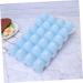 BUGUUYO Box Egg Holder Organizer Refrigerator Egg Holder Egg Container Household Egg Tray Blue 29*19CM - Buy Online on GoSupps.com