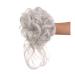 Messy Bun Hair Piece for Women Pieces Curly Chignon Donut Scrunchie for Women Messy Bun Hair Piece Synthetic Tousled Updo Hair Buns Extension Elastic Hair Band Hair Fake Hair Accessories for Women Gris