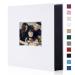 Miaikoe Photo Album 6x4 400 Pockets Slip in Large Capacity Album for Family Wedding Anniversary Linen Album Book Holds 400 Vertical 10x15cm Photos(400 Pockets White) 400 Pockets White