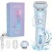 Beautibloom Razor - 2024 Best Silk Glide Razor SilkGlide Pro - 2024 Best Silk Glide Razor Livora Electric Razor 2 in 1 Electric Shaver Razors for Women Wet & Dry (Blue)