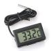 Eidyer Digital LCD Thermometer Temperature Monitor with External Waterproof Probe for Refrigerator Aquarium FishTank Water Temperature Thermodetector -Black 4.8cm 2.8cm 1.5cm