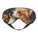SSIMOO Corgi Floral Flowers Spring Garden Sleep Mask-Adjustable Breathable Fashionable Eye Mask for A Comfortable Sleep Experience Black