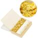 KINGBOOM 24K Edible Gold Leaf Flakes 200mg - Genuine Gold for Cakes, Drinks, Nails - Decorate in Style! - Buy Online on GoSupps.com
