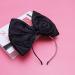 Minkissy Huge Bow Headband Candy Colored Hair Hoop Party Props Lovely Large Bowknot Hairband Party Props for Woman Girl(Black) - Buy Online on GoSupps.com