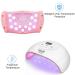 LKE 72W UV LED Nail Lamp with Base Top Coat Kit - Professional Gel Polish Light Dryer for Curing Manicures - Auto Sensor Technology - Nail Gel Kit for Women (White) - Buy Online on GoSupps.com