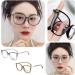 Stylish Large Cat Eye Ladies Reading Glasses Anti Blue Light Computer Readers Anti Glare Glasses(Couleur:Brown Grandeur:2.5x) - Buy Online on GoSupps.com