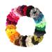 Rosennie hair tie hair colorful hair tie elastic hair bands scrunch 50 colors elastic rubber bands ponytail hair band haaschmuck for women girls (30 pieces)
