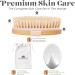 Dry Skin Body Brush - Natural Bristle for Exfoliation, Cellulite Treatment and Improved Skin Health - Stimulates Blood Circulation and Lymphatic Functions - Buy Online on GoSupps.com