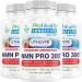 NMN Pro 300 (3 Pack) Only NMN Clinically Proven to Raise NAD+ Level by 38% & Reverse 12 Years of NAD+ loss in 60 Days. A+ BBB Rated Since 1988, Lab Tested 99.5% Pure, Shelf Stable (300mg, 90 Servings) 60 Count (Pack of 3)