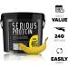 The Bulk Protein Company SERIOUS Protein Powder 4kg - Banana Flavor | Low Carb Muscle Growth & Recovery Supplement | 133 Servings - Buy Online on GoSupps.com