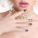 Marble Full Nail Wraps Stickers with Nail Files - DIY Self-Adhesive Nail Art Decals for Daily Party Decorations (168 Pieces) - Buy Online on GoSupps.com