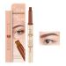 Eyebrow Marker - Waterproof Eyebrow Eyebrow Makeup with Natural-Looking Microblading Eye Brow Pencil with -4 Tip for Mother Makeup Lover Pochy Coffee Brown