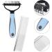 2 Pack Dematting Comb for Dog and Cat Dual Sided Deshedding Tool Dog Dematting Comb Grooming Tool Kit for Small Medium & Large Dogs to Remove Loose Knots - Buy Online on GoSupps.com