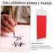 Calligraphy Blank Scroll Wall Murals Blank Scroll Scroll Chinese Scroll Rice Paper Art Paintings Red 105X45X1CM - Buy Online on GoSupps.com