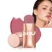 Blush Stick - Cream Blush - Waterproof Long-lasting 3-in-1 Multi-Use Blusher Contour for Lip Cheek Eye - Moisturize and Blendable Blush for Nature Look - Easy to use (06 Pink Doting)