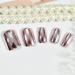 Metallic Pink Short False Nails - Full Cover Salon Fake Nail Art Tips for Women - Buy Online on GoSupps.com