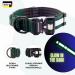 Teamwalk Premium Dog Collar - Magnetic Handle Light Strip Adjustable Soft Upholstery Robust Buckle | Suitable Line Available - Forest Green Size S - Buy Online on GoSupps.com