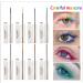 BONNIE CHOICE 9 Colors Waterproof Colored Mascara for Eyelashes Blue Black White Red Purple Mascara Colorful Charming Long Lasting Mascara for Women Eye Makeup