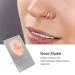 Soft Silicone Nose Model - 3D Piercing Practice Tool with Acrylic Stand | Waterproof Jewelry Display for Beauty Salons - Light Skin Color - Buy Online on GoSupps.com
