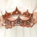 Bmirth Wedding Crown and Tiara Gold Crystal Bridal Princess Queen Crown Baroque Rhinestone Tiaras Hair Accessories for Women and Girls (style 4)