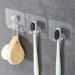 Sorrowso Toothbrush Holder - Transparent Hygienic Shaving Stand with Self-Adhesive Hooks for Bathroom Organization - Buy Online on GoSupps.com