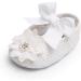 TMEOG 2 x Toddler Flower Shoes with Headband | Non-Slip Soft Baby Girl Shoes for Special Occasions | Size 12-18 Months | Christening, Wedding, Party - White - Buy Online on GoSupps.com