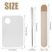 Reusable Metal Spatula Makeup Tool with Acrylic Mixing Palette - Beauty Salon Artist Essential - Buy Online on GoSupps.com