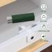 Portable Dental Floss Donor - Lipstick Style Organizer with 100 Refills | Automatic Pop-Up Tooth Floss Stick in Green - Buy Online on GoSupps.com
