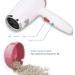 Wall-Mounted Hair Dryer 1200W Negative Ionic Hair Blow Dryer 2 Heat Settings and Cold air Button White Compact for Home Hotel Bathroom Small Gift - Buy Online on GoSupps.com