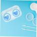 Solustre 12-Pack Contact Lens Containers & Makeup Mirror Case - Travel Size Accessories for Lenses - Buy Online on GoSupps.com