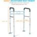 OasisSpace Stand Alone Toilet Safety Rail - Heavy Duty Medical Frame for Elderly & Disabled - Adjustable Handrails for Bathroom Toilet - Buy Online on GoSupps.com
