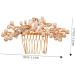 Mikinona Wedding Hair Accessories Rhinestone Hair Clips Hair Side Comb Wedding Hair Comb Hair Comb for Women Pearl Hair Comb Bridal Hair Comb Bride Hair Accessories Bride Hair Comb - Buy Online on GoSupps.com