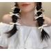 Hair Clip Hair Bows Clips For Women-Long Velvet Bow Hair Ribbons Barrette Snap Bow Hair Clip-Hair Accessories Gift For Teen Girls Party Hair Decorations (Color : FJ4689) - Buy Online on GoSupps.com