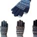 Healifty 1 pair Men's Warm Full Finger of Knitted Printed Yarn Grey Woolen Gloves - Buy Online on GoSupps.com