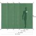 REDCAMP Waterproof Camping Tarp 55x83 - Lightweight Sun & Rain Protection Tent Footprint, Army Green - Buy Online on GoSupps.com