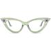 FEISEDY Diamond Blue Light Blocking Cat Eye Glasses for Women - Rhinestone Anti Eyestrain Computer Eyewear B0070 Green 50mm - Buy Online on GoSupps.com