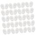 Healeved 20 pairs of screw glasses with non-slip silicone-nose pads nasal pads made of silicone for glasses replacement nose pads for glasses glasses pads soft silicone pad plastic plastic core transparent 1.4x0.8cm